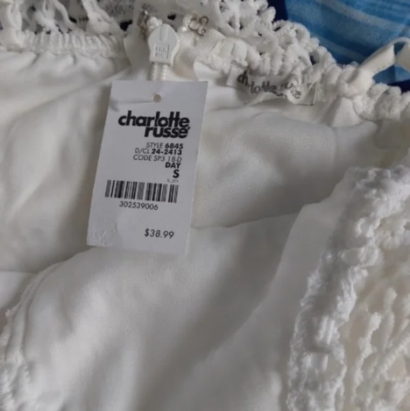 Charlotte Russe midi dress features spaghetti strap and v neck. - Picture 3 of 4